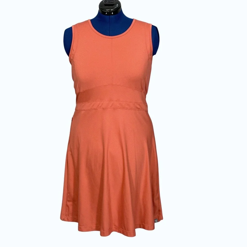 Title‎ Nine Dream Buttah Dress A-Line Sleeveless XL Terracotta Orange Active - Picture 2 of 10